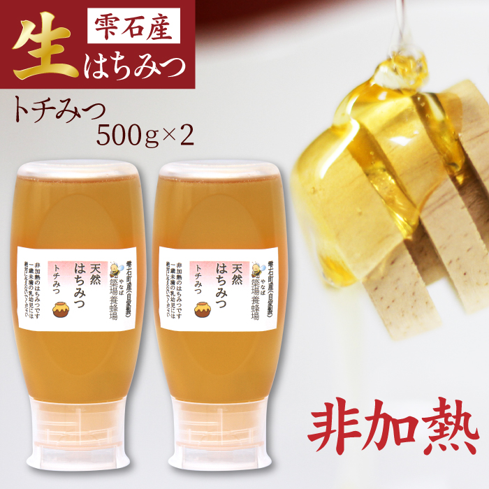 簗場養蜂場 非加熱 生はちみつ とち 500g 2本 ／ はちみつ 蜂蜜 ハチミツ 国産 【あねっこ】