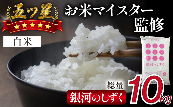 五ツ星お米マイスター 厳選 雫石町産 新米 銀河のしずく 精米 10kg 1袋 【諏訪商店】 米 こめ コメ 白米 ご飯 ごはん ライス グルメ 食料 五つ星 5つ星 5ツ星 お米 マイスター 10キロ 国産 岩手県産 産地直送 プレゼント お取り寄せ 仕送り 人気 おすすめ