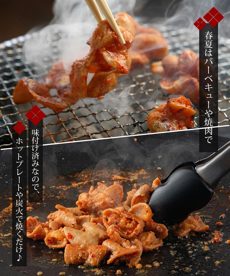 国産豚 味付き 生ホルモン 白(レバーなし) 800g (400g×2パック) (DV043) 白(レバーなし) 800g (400g×2パック)