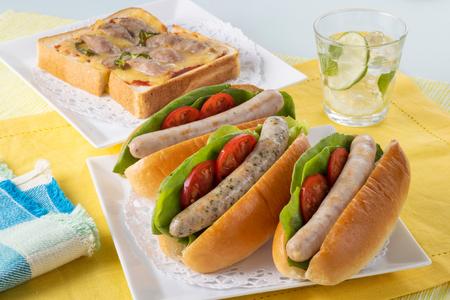 高原育ちのフレッシュウィンナー５種詰合せ ( 生ウインナー ガーリック チーズ パセリ ブラックペッパー オニオン 食べ比べ) 国産 豚肉 天然腸詰め ソーセージ (AB032-5)