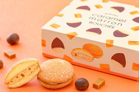 ＼期間限定／花月堂【人気2種類セット 12個入り】盛岡キャラメルマロンブッセ 6個入り & 八幡平の樹氷チョコマロン 6個入り (AQ058-2)