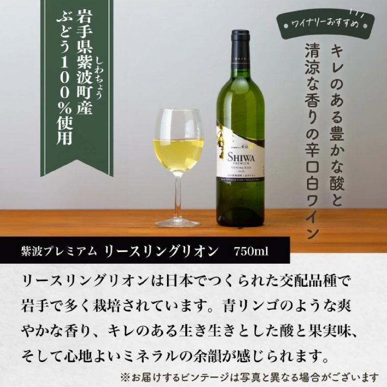 ＼贈り物・ギフトに最適／ 産地限定 ワインぶどう品種使用 自園自醸ワイン紫波 プレミアムワイン2本セット ふるさと納税 紫波町産 テロワール ワイン （AL046-1）