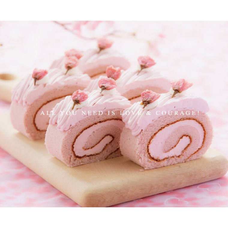 【期間限定】さくら満開モンブランロール (AQ019-2)