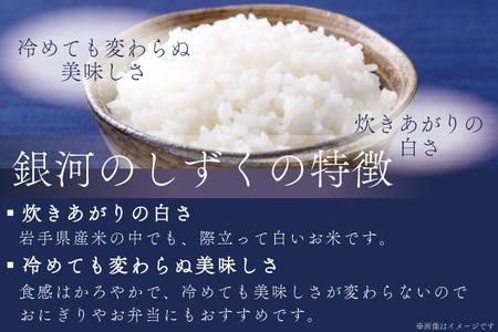 ★令和7年産★【6回定期便】特A受賞 銀河のしずく10kg（5kg×2袋）岩手県紫波町産 (AD042) 6回定期便 10kg