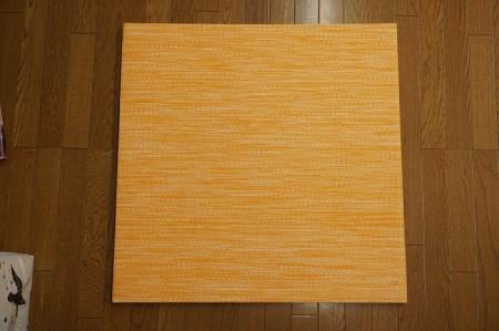 CF006 「気分草快」ヘリ無し置き畳　半帖タイプ【オレンジ】