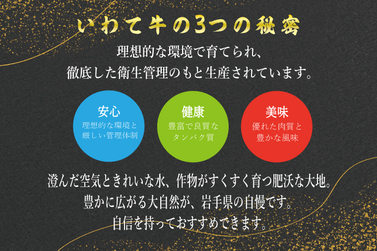 黒毛 和牛 いわて牛 サーロイン ステーキ 3枚入り (AB034-3)