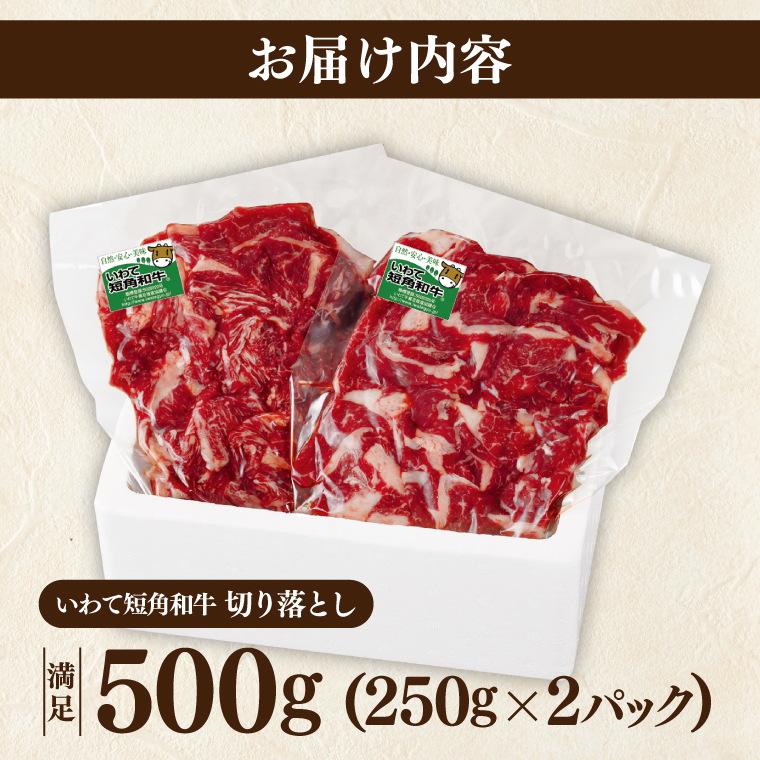 ★先行予約 2月下旬より発送★ ＼9ヶ月連続 定期便／ 切り落とし 赤身 肉 牛肉 いわて 短角和牛 500g (総計 4500g) 小分けパック 真空冷凍 | 牛肉 肉 赤身 短角 和牛 国産牛 ブランド牛 切り落し 大容量 牛丼 肉じゃが 煮込み 煮物 小分け 真空パック 数量限定 (AB118) 9回 500g