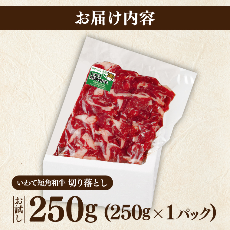 ★先行予約 2月下旬より発送★ 切り落とし 赤身 肉 牛肉 いわて 短角和牛 250g 小分けパック 真空冷凍 | 牛肉 肉 赤身 短角 和牛 国産牛 ブランド牛 切り落し 大容量 牛丼 肉じゃが 煮込み 煮物 小分け 真空パック 数量限定 (AB109) 単品 250g