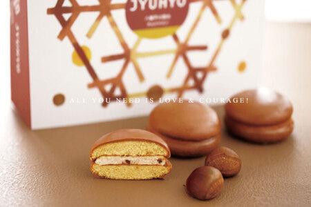 ＼期間限定／花月堂【人気2種類セット 12個入り】盛岡キャラメルマロンブッセ 6個入り & 八幡平の樹氷チョコマロン 6個入り (AQ058-2)