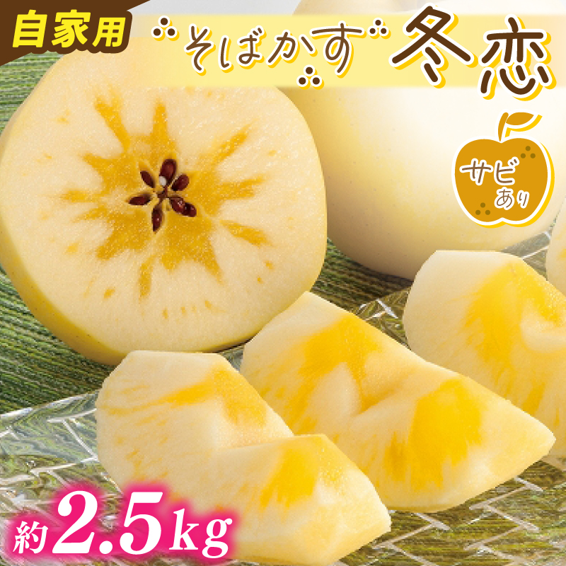 ★サビあり★ りんご はるか 「そばかす冬恋」（自家用「冬恋 はるか」 サビ有） 約2.5kg 糖度15度以上【先行予約 12月発送予定】 数量限定 岩手県産 りんご リンゴ 林檎 冬恋 はるか フルーツ くだもの 果物 訳あり 【冬恋研究会】 (AI023) そばかす冬恋