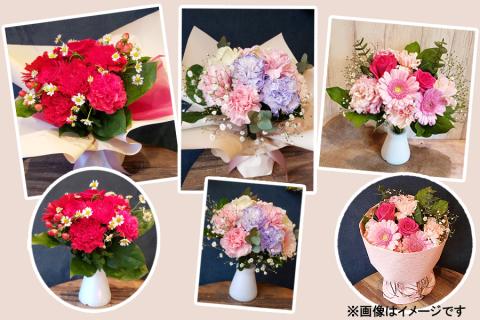 【母の日】そのまま飾れる　スタンディングブーケ