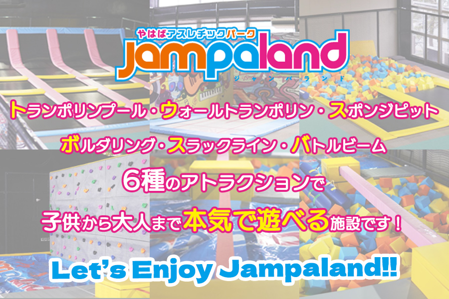 大人から子どもまで本気で遊べる！やはばアスレチックパークjampaland(ジャンパランド)利用券　500円券×6枚
