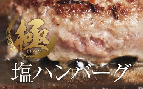 【極・塩ハンバーグ】4個セット　前沢牛100％使用　訳あり