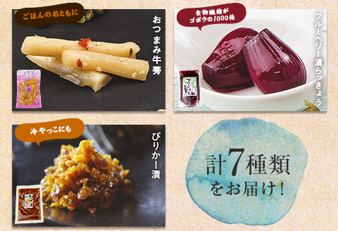 創業60年老舗の味　漬け物のプロが選ぶ　ご飯のお供7種セット