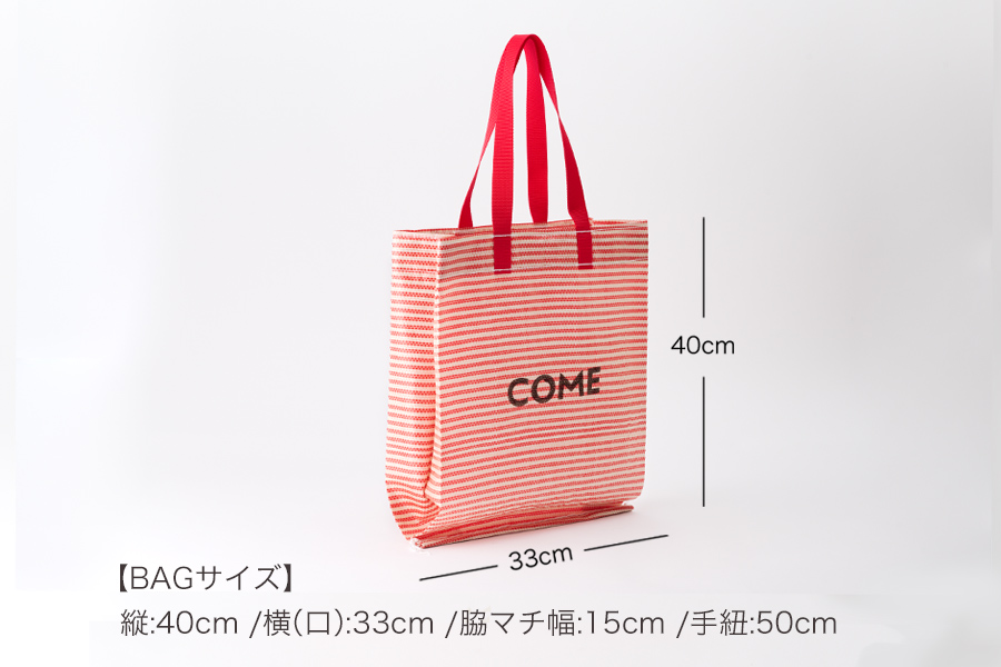 幸せをはこぶお米のふくろ　カムサックミニマルシェRR　ライスレジン　赤