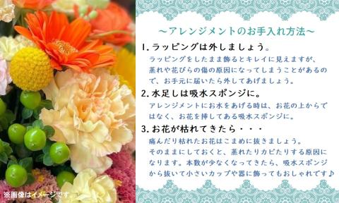 お花のプロにおまかせ！　季節を愉しむフラワーアレンジメント　【お届け日指定必須】