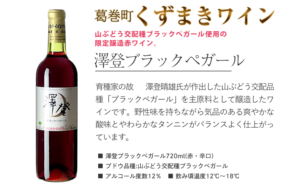 岩手県　矢巾町と葛巻町の人気返礼品 短角牛ハンバーグ6個と受賞歴ワイン「澤登ブラックペガール赤720ml」セット 短角牛ハンバーグ6個と澤登ブラックペガール赤720ml