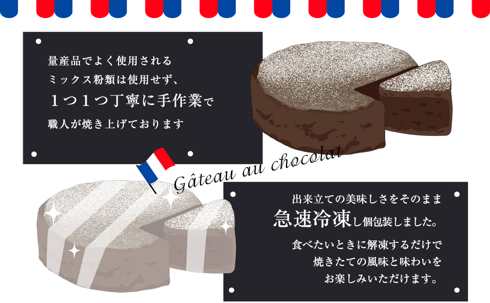 フレンチシェフ Ken Ozawa　おからのガトーショコラ　6ピース