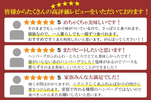 【極・塩ハンバーグ】8個セット　前沢牛100％使用　訳あり