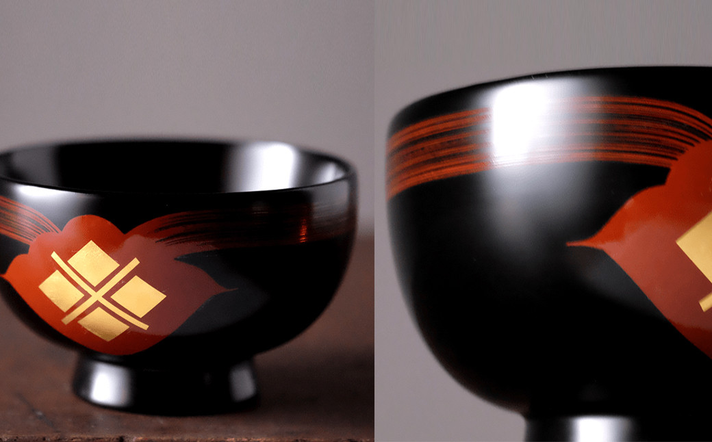 汁椀　花塗り　秀衡一つ雲　3個（黒・朱・溜め） / 漆器 お椀 吸い物椀 おわん 食器 セット 家族 漆椀 漆塗 うるしぬり 手塗り 木製 伝統工芸品 和 お正月 高級 結婚 新築祝い お祝い 贈答 贈り物 プレゼント ギフト 香典返し お返し おもてなし【ocy915-hit-3-k-r-t】