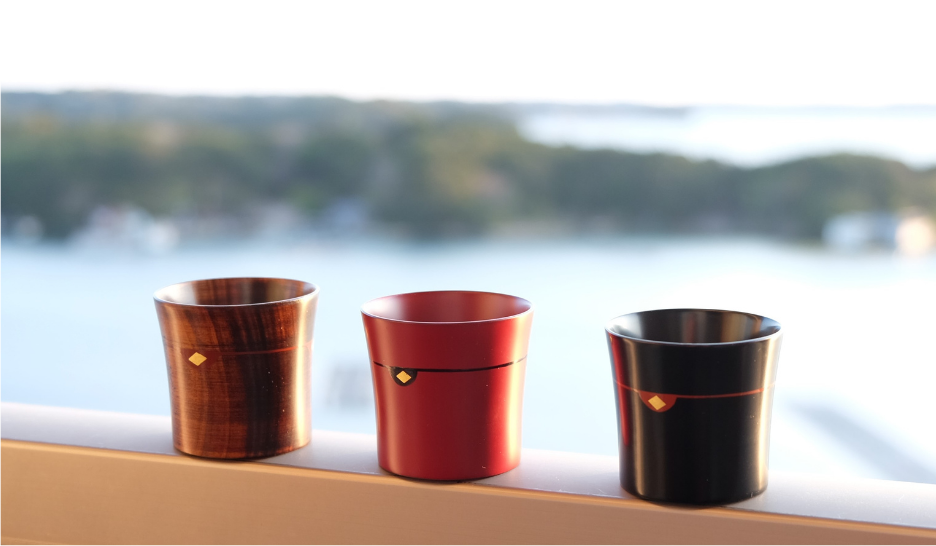 栃ぐいのみ3個　(黒3個) / 漆器 お酒 おちょこ ぐいのみ グラス 食器 漆塗 うるしぬり 手塗り 木製 伝統工芸品 和 お正月 高級 結婚 新築祝い お祝い 贈答 贈り物 プレゼント ギフト 香典返し お返し おもてなし【ocy924-gui-3-k-k-kA】