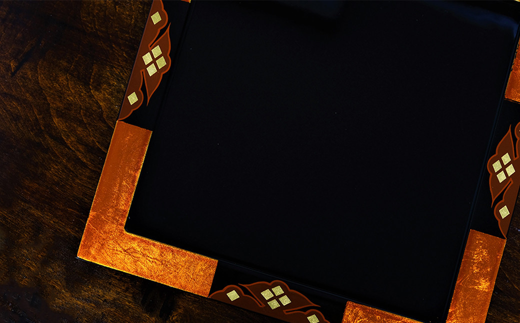 白檀トレー（正方形） / 漆器 食器 お皿 プレート トレイ 漆塗 うるしぬり 手塗り 木製 伝統工芸品 和 お正月 高級 結婚 新築祝い お祝い 贈答 贈り物 プレゼント ギフト 香典返し お返し おもてなし【ocy926-byaku-s-1A】