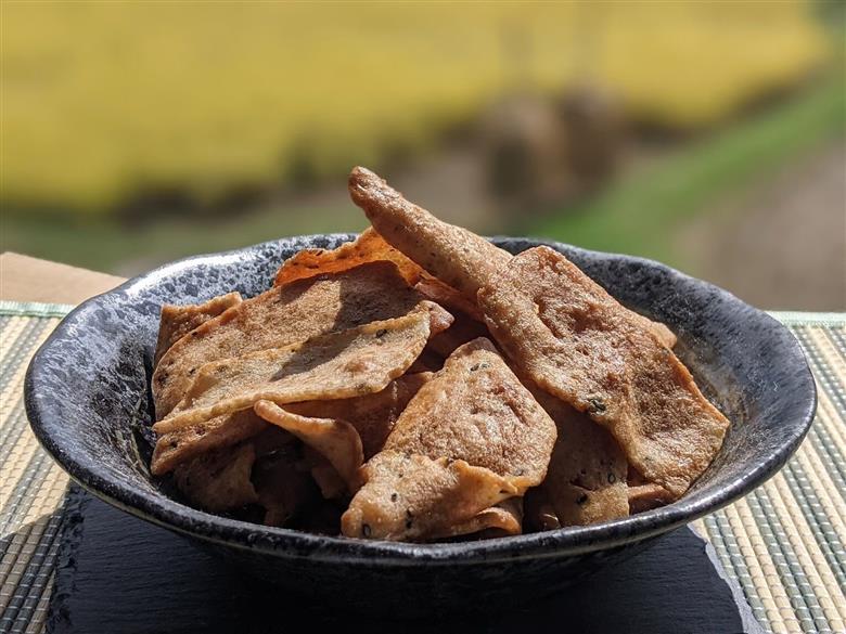 黄金かわらけかりんとう 60g×8袋 〈岩手県産もち小麦「もち姫」100%使用〉 平泉世界遺産登録10周年記念 / 菓子 お菓子 和菓子 おやつ スナック サクサク 甘い 千葉恵製菓【cbk115-set-60x8A】