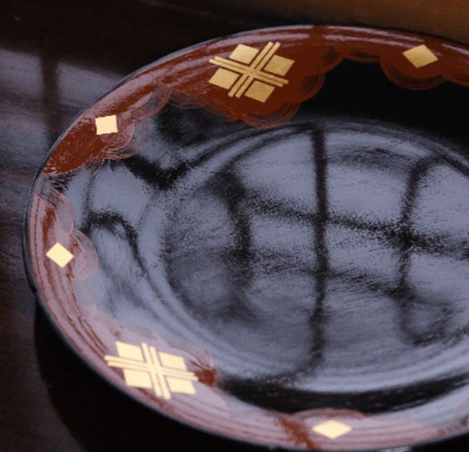 秀衡塗　御所の盛器(秀衡) / 漆器 食器 漆塗 うるしぬり 手塗り 木製 伝統工芸品 復元品 和 お正月 高級 結婚 新築祝い お祝い 贈答 贈り物 プレゼント ギフト 香典返し お返し おもてなし【ocy925-gos-his-1A】