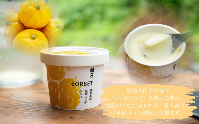 カップアイス　陸前高田 北限のゆずソルベ　6個入り【ksm002】