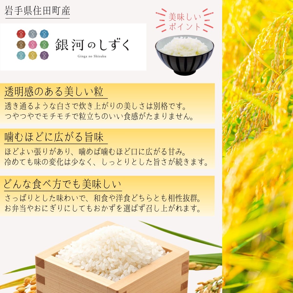 岩手県産精米 銀河のしずく 20kg 小分け / お米 ブランド米 岩手県産 白い 艶 冷めても おいしい 白米 国産米 ギフト 贈り物 送料無料 ふるさと納税【#0138-20】