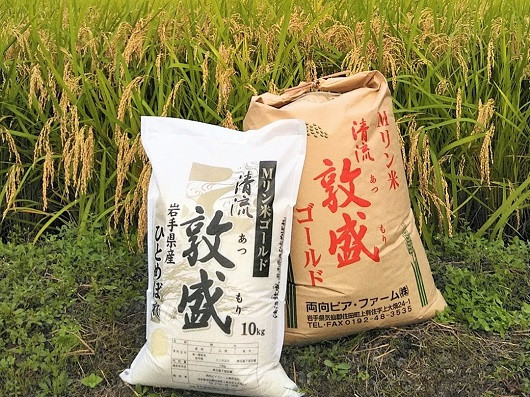 岩手県住田町産ひとめぼれ１０kg　敦盛ゴールド[#0001_ryo]