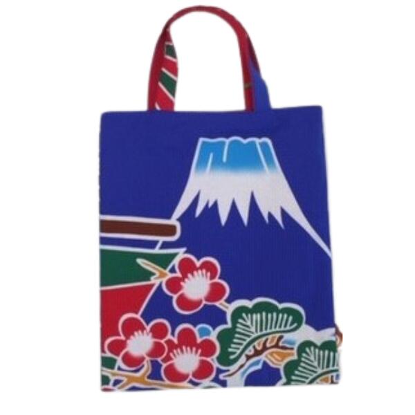 大漁旗手作りトートバック（小：巾 23cm×高さ25cm×マチ無し）1個