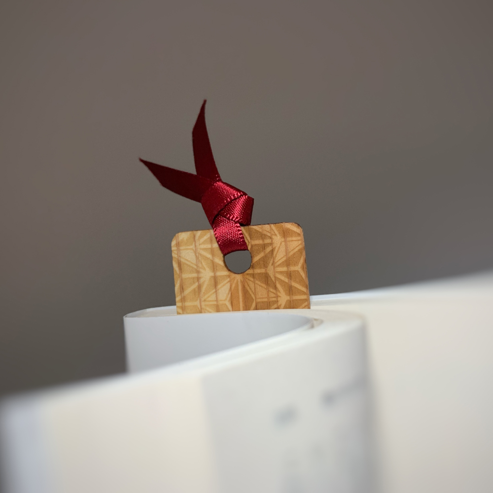 【木製しおり・コースター】しおり：1枚　コースター：3枚セット