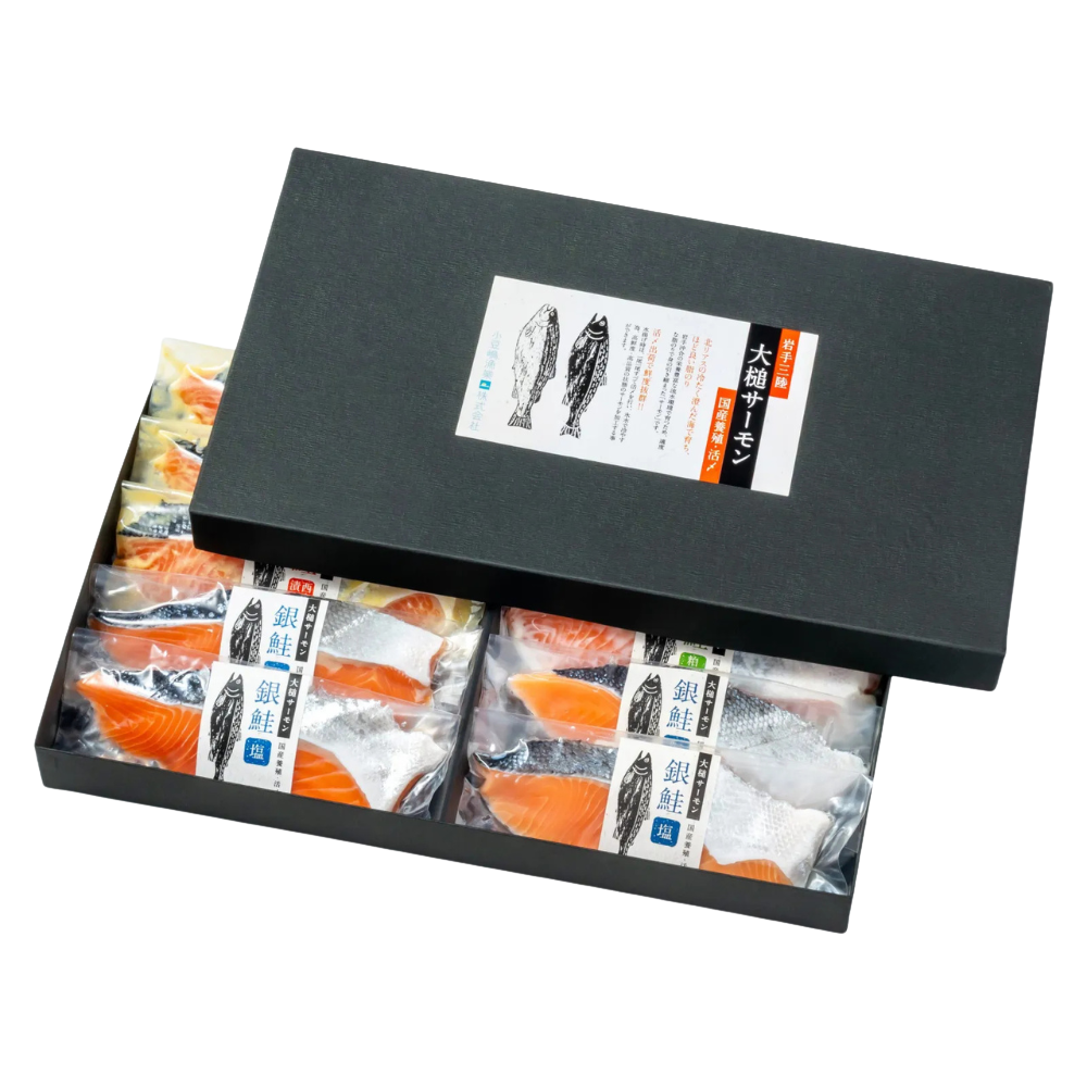 【岩手大槌サーモン】銀鮭3種 詰合せ 計10切 (西京漬 粕漬 塩)