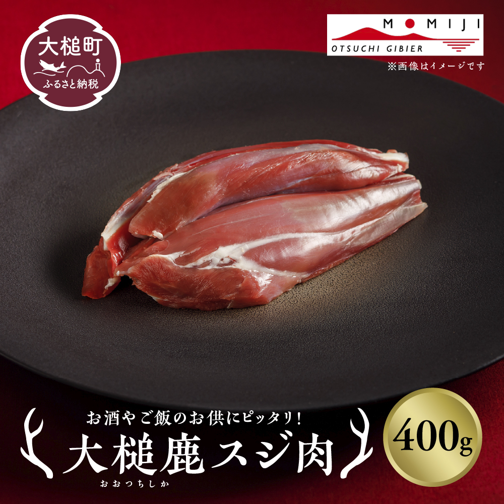 【ジビエ】大槌産 鹿肉 (スジ肉 400g)｜肉 大槌ジビエ 岩手県 大槌町 いわて iwate 三陸 MOMIJI