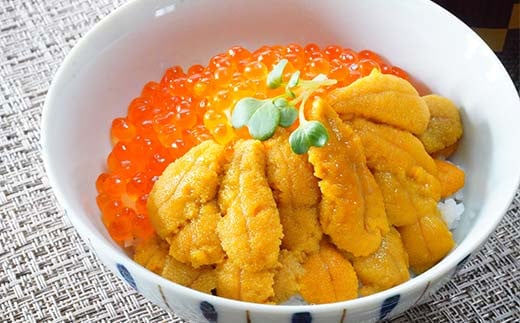 川秀のウニ＆イクラセット（各100g×1パック） 三陸山田 山田町 ウニ 雲丹 海産品 通年 沖縄離島配送可 冷凍ウニ 冷凍イクラ 醤油イクラ  YD-754
