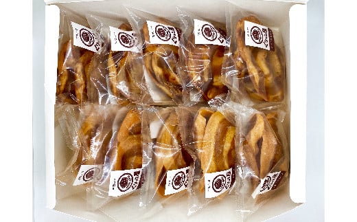 かりんとう （シロ・クロ） 各10枚×2種 【くりっこ屋菓子店】三陸山田 山田町 うずまきかりんとう せんべい 和菓子 和スイーツ 郷土菓子 岩手かりんとう  YD-668