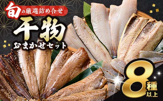 旬の干物 8種以上 おまかせセット 佐々木商店 干物 セット 詰合せセット 食べ比べ 岩手 三陸 山田町 職人仕込み 旬の魚 冷凍 焼くだけ お楽しみ 子供向け YD-1051