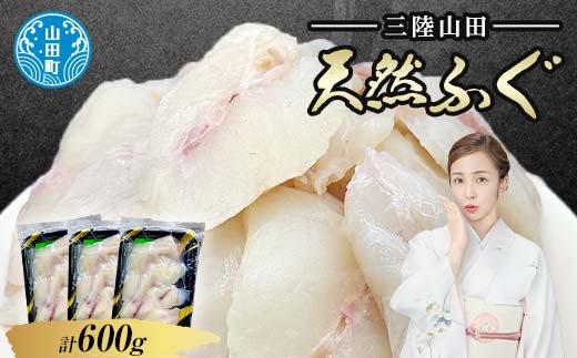 三陸山田の天然ふぐ 600g【配送日指定不可】   YD-572