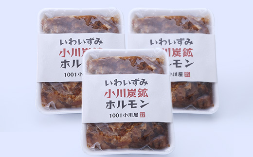 岩泉 小川炭鉱ホルモン 570g(4～5人前)×3パック(お鍋用)豚ホルモン・鳥もも肉入り【配送不可地域：離島】