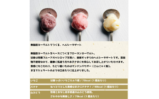 なかほら牧場のフローズンヨーグルト3種各2個　合計6個セット【配送不可地域：離島】