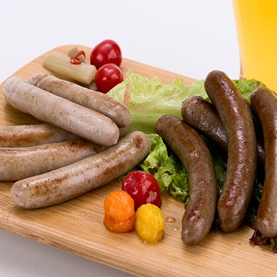 黒豚2種のソーセージセット【龍泉洞黒豚100%使用】食品添加物不使用【配送不可地域：離島】