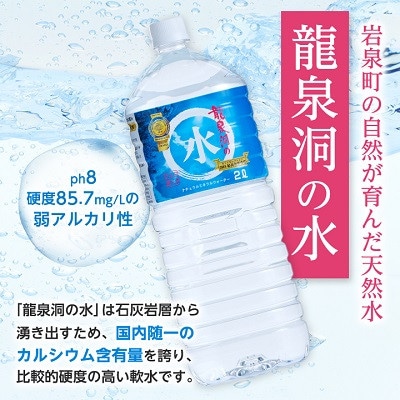 【毎月定期便】龍泉洞の水(2L×6本)　1年間お届けコース全12回