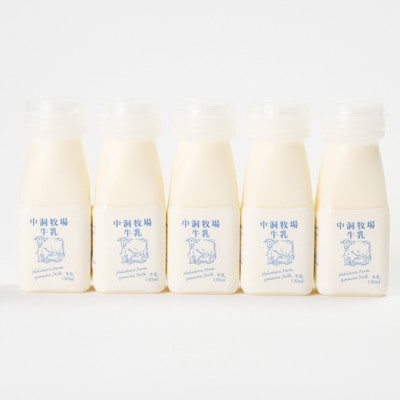 【毎月定期便】なかほら牧場 お試し牛乳ミニボトル5本セット全6回【配送不可地域：離島】