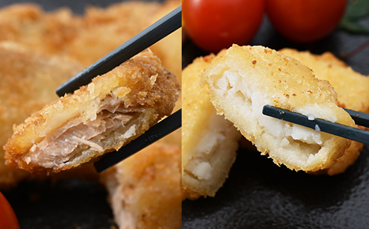 訳あり鮭フライ＆イカフライ2.24kg盛(280g×各4袋) 小分け 惣菜 弁当 便利 冷凍食品【配送不可地域：離島】