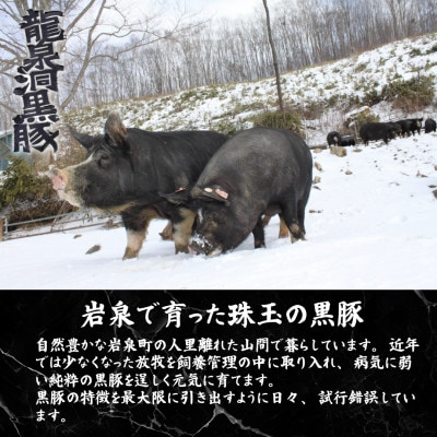 黒豚ウィンナーソーセージ　50本(10PC)セット【龍泉洞黒豚100%使用】食品添加物不使用【配送不可地域：離島】
