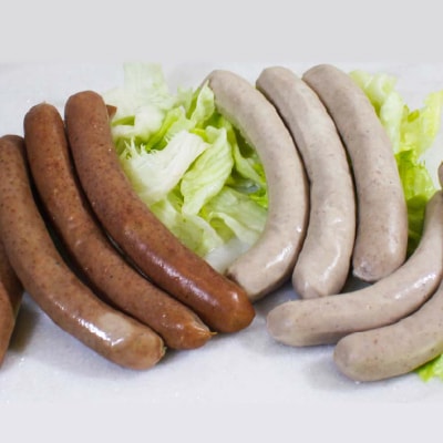 黒豚2種のソーセージセット【龍泉洞黒豚100%使用】食品添加物不使用【配送不可地域：離島】