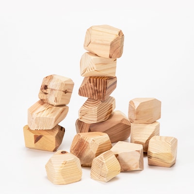 バランスキューブ15個set　子ども～大人まで楽しめる、多面体キューブ