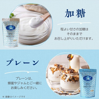 【毎月定期便】岩泉ヨーグルト2袋セット(加糖・プレーン 各1kg×1袋)全3回【配送不可地域：離島】