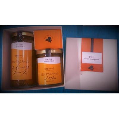 フルーツほおずきのジャムとソース各1瓶